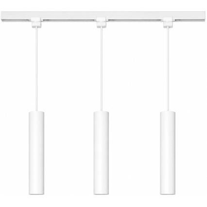 Philips - Ρυθμιζόμενο LED κρεμαστό φωτιστικό με καλώδιο για σύστημα ράγας EASYLINK, 3x GU10/7W/230V, 1 m, λευκό