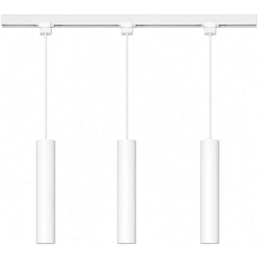 Philips - Ρυθμιζόμενο LED κρεμαστό φωτιστικό με καλώδιο για σύστημα ράγας EASYLINK, 3x GU10/7W/230V, 1 m, λευκό