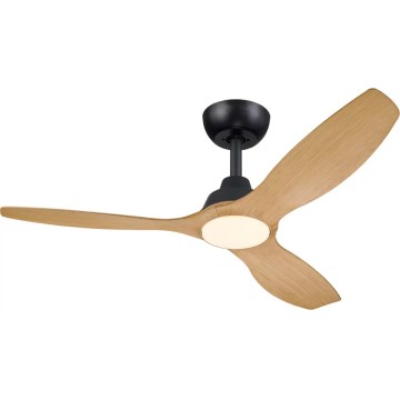 Philips - LED Ρυθμιζόμενος ανεμιστήρας οροφής OLAS LED/24W/230V διάμ. 132 cm μαύρο/καφέ + τηλεχειριστήριο