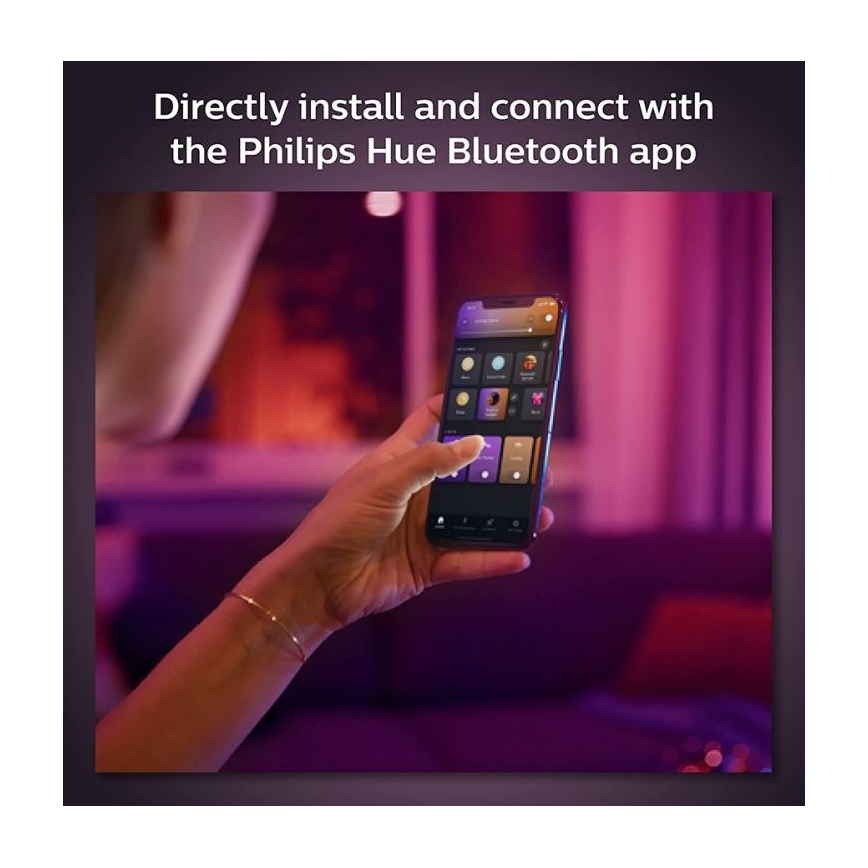 Philips - LED RGB Dimmable κρεμαστό φωτιστικό ράγας Hue PERIFO LED RGB/5,2W/24V 2000-6500K
