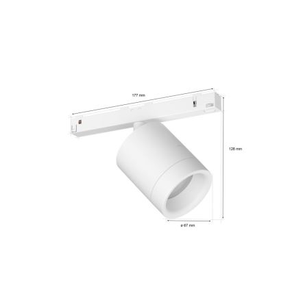 Philips - LED RGB Dimmable σποτ ράγας Hue PERIFO LED RGB/5,2W/24V 2000-6500K