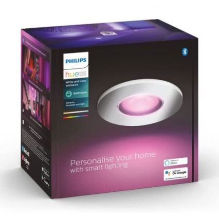 Philips - LED RGB Dimmable φωτιστικό μπάνιου Hue XAMENTO 1xGU10/5,7W/230V IP44 2000-6500K