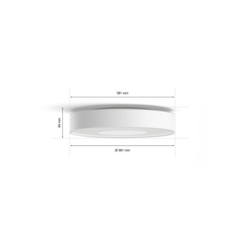 Philips - LED RGB Dimmable φωτιστικό μπάνιου Hue XAMENTO LED/33,5W/230V IP44 d. 381 mm 2000-6500K