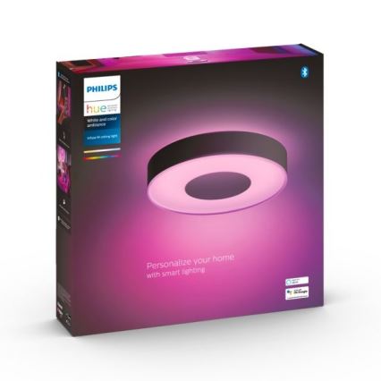 Philips - LED RGB Dimmable φωτιστικό οροφής Hue INFUSE LED/33,5W/230V 2000-6500K δ. 381 mm μαύρο