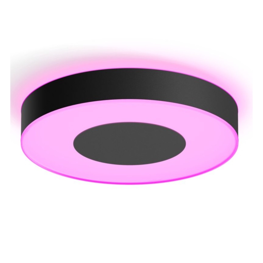 Philips - LED RGB Dimmable φωτιστικό οροφής Hue INFUSE LED/52,5W/230V 2000-6500K δ. 425 mm μαύρο
