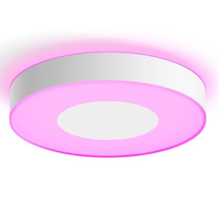 Philips - Φωτιστικό οροφής Hue INFUSE LED RGB, ρυθμιζόμενο, 52,5W/230V, 2000-6500K, διάμ. 425 mm, λευκό
