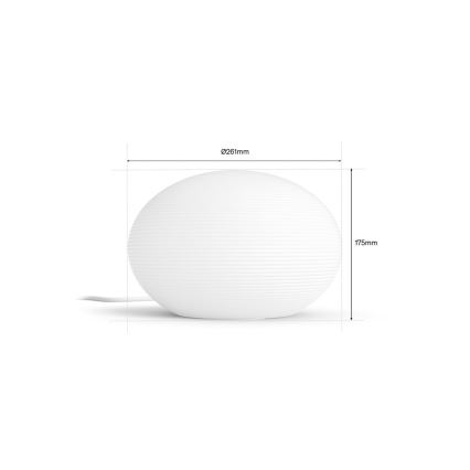 Philips - Ρυθμιζόμενο επιτραπέζιο φωτιστικό LED RGB Hue FLOURISH White And Color Ambiance 1xE27/8,1W/230V 1000-20000K