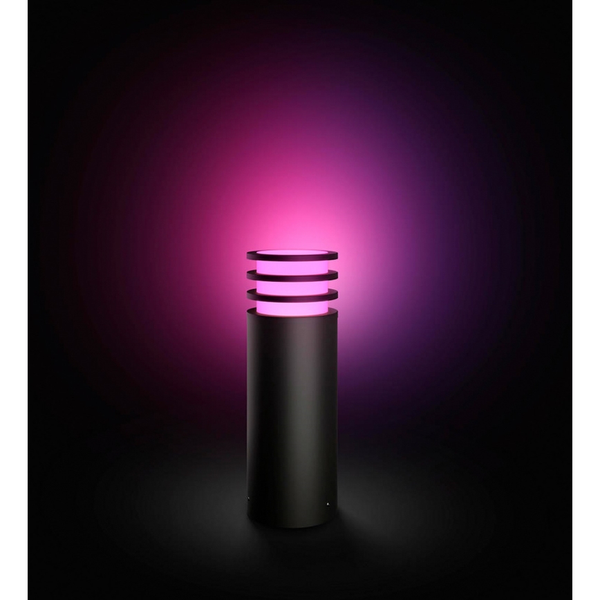 Philips - Ρυθμιζόμενο εξωτερικό φωτιστικό LED RGB Hue LUCCA 1xE27/8,1W/230V 25 cm 1000-20000K IP44