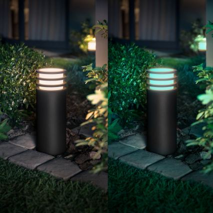 Philips - Ρυθμιζόμενο εξωτερικό φωτιστικό LED RGB Hue LUCCA 1xE27/8,1W/230V 25 cm 1000-20000K IP44