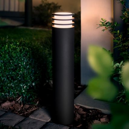 Philips - LED RGB ρυθμιζόμενο εξωτερικό φωτιστικό Hue LUCCA 1xE27/8,1W/230V 77 cm 1000-20000K IP44