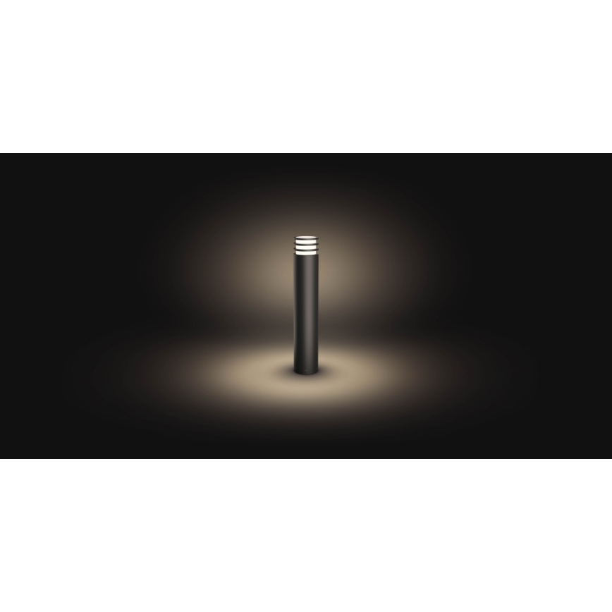 Philips - LED RGB ρυθμιζόμενο εξωτερικό φωτιστικό Hue LUCCA 1xE27/8,1W/230V 77 cm 1000-20000K IP44