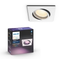 Philips - LED RGB Χωνευτό φωτιστικό οροφής dimming Hue CENTURA 1xGU10/5,7W/230V
