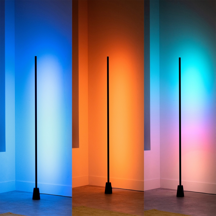 Philips - LED RGBIC Ρυθμιζόμενο επιδαπέδιο φωτιστικό GRADIENT LED/9,7W/230V 2200-6500K Wi-Fi