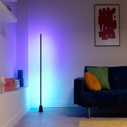 Philips - LED RGBIC Ρυθμιζόμενο επιδαπέδιο φωτιστικό GRADIENT LED/9,7W/230V 2200-6500K Wi-Fi
