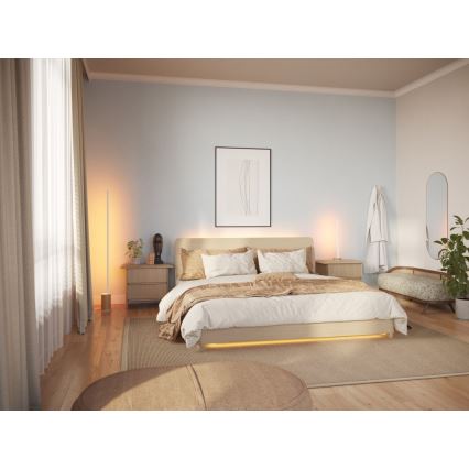 Philips - Ρυθμιζόμενο επιδαπέδιο φωτιστικό LED RGBW Hue SIGNE LED/29W/230V 2000-6500K μπεζ