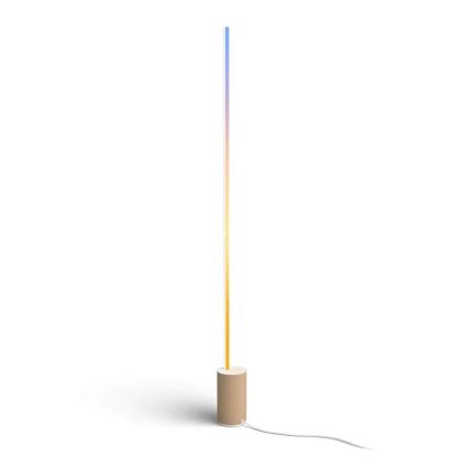 Philips - Ρυθμιζόμενο επιδαπέδιο φωτιστικό LED RGBW Hue SIGNE LED/29W/230V 2000-6500K μπεζ