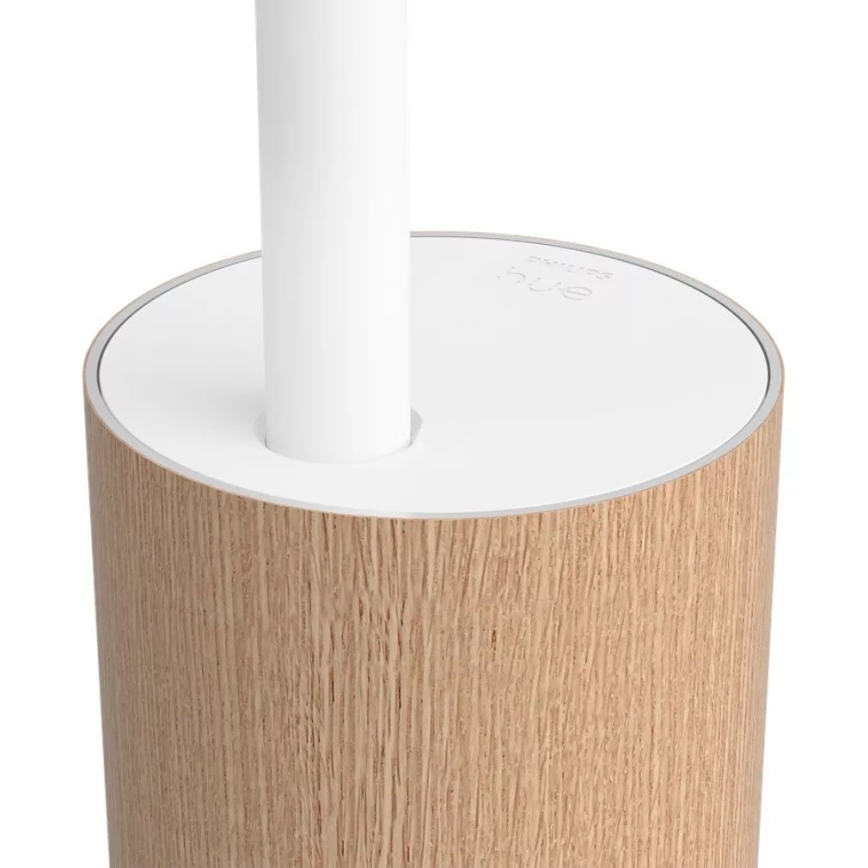 Philips - Ρυθμιζόμενο επιδαπέδιο φωτιστικό LED RGBW Hue SIGNE LED/29W/230V 2000-6500K μπεζ