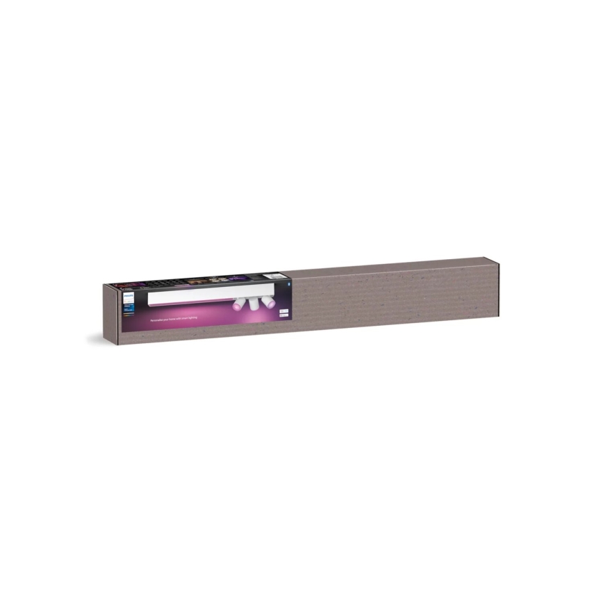 Philips - Ρυθμιζόμενο LED RGBW φωτιστικό σημείου Hue CENTRIS 3xGU10/4,2W/230V + LED/11W 2000-6500K