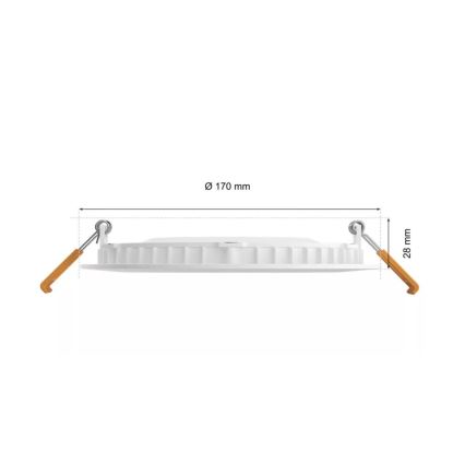 Philips - LED RGBW Χωνευτό φωτιστικό οροφής μπάνιου dimmimg Hue SLIM LED/12W/230V IP44 2200-6500K