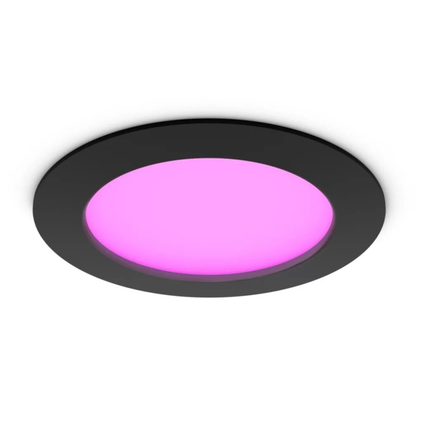 Philips - LED RGBW Χωνευτό φωτιστικό οροφής μπάνιου dimmimg Hue SLIM LED/12W/230V IP44 2200-6500K