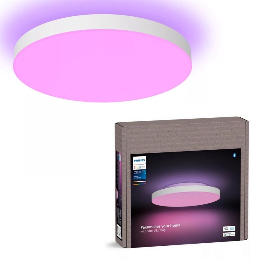 Philips - LED RGBW Dimmable φωτιστικό οροφής Hue DATURA LED/48W/230V 2000-6500K