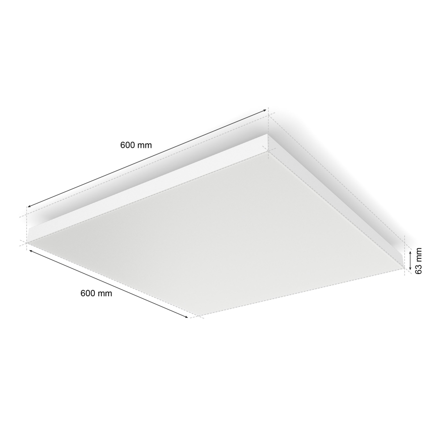 Philips - LED RGBW Dimmable φωτιστικό οροφής Hue DATURA LED/67W/230V 2000-6500K