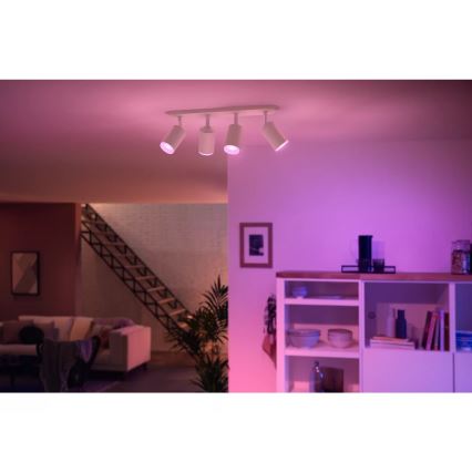 Philips - LED RGBW Dimmable σποτ Hue FUGATO 4xGU10/4,2W/230V 2000-6500K λευκό