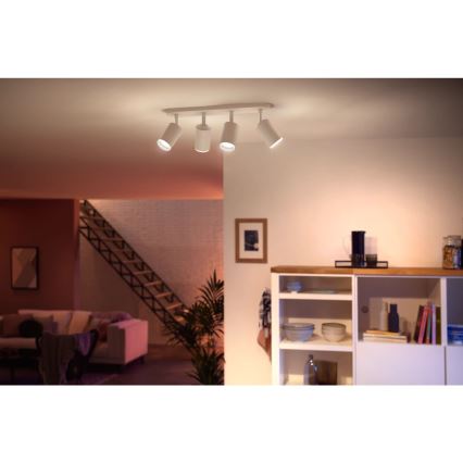 Philips - LED RGBW Dimmable σποτ Hue FUGATO 4xGU10/4,2W/230V 2000-6500K λευκό