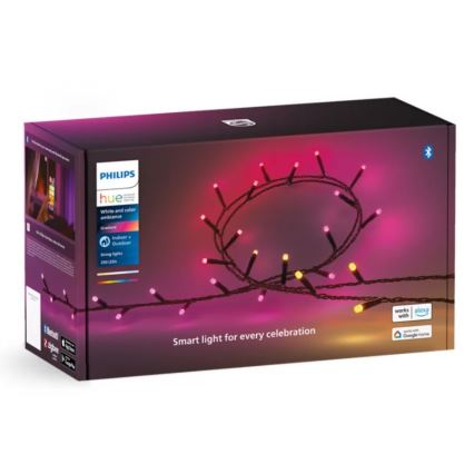 Philips - LED RGBW  Dimmable λαμπάκια εξωτερικού χώρου HUE WHITE AND COLOR AMBIANCE 250xLED 24,4 m 2000-6500K IP54