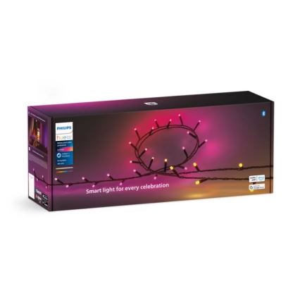 Philips - LED RGBW  Dimmable λαμπάκια εξωτερικού χώρου HUE WHITE AND COLOR AMBIANCE 500xLED 44,4 m 2000-6500K IP54