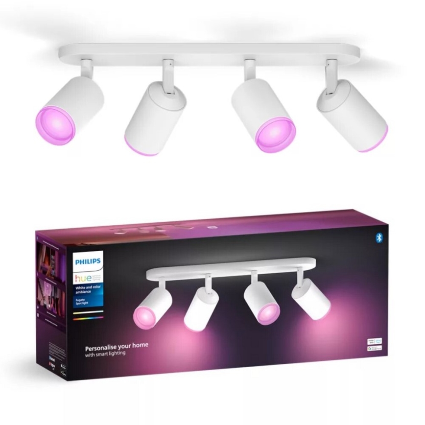 Philips - LED RGBW Dimmable σποτ Hue FUGATO 4xGU10/4,2W/230V 2000-6500K λευκό