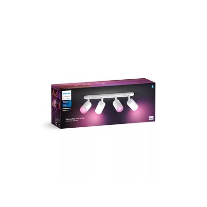 Philips - LED RGBW Dimmable σποτ Hue FUGATO 4xGU10/4,2W/230V 2000-6500K λευκό