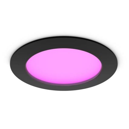 Philips - LED RGBW Χωνευτό φωτιστικό οροφής μπάνιου dimmimg Hue SLIM LED/12W/230V IP44 2200-6500K