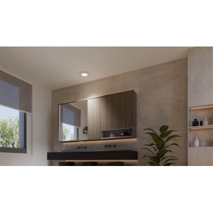 Philips - LED RGBW Χωνευτό φωτιστικό οροφής μπάνιου dimmimg Hue SLIM LED/8,3W/230V 2000-6500K IP44 λευκό