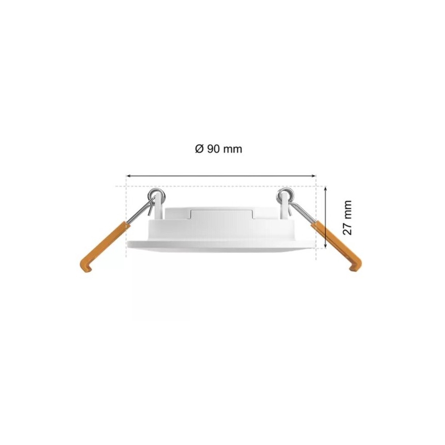 Philips - LED RGBW Χωνευτό φωτιστικό οροφής μπάνιου dimmimg Hue SLIM LED/8,3W/230V 2000-6500K IP44 λευκό
