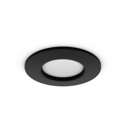 Philips - LED RGBW Χωνευτό φωτιστικό οροφής μπάνιου dimmimg Hue SLIM LED/8,3W/230V 2000-6500K IP44 μαύρο