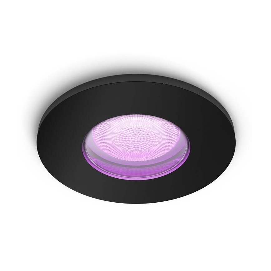 Philips - LED RGBW Dimmable χωνευτό φωτιστικό μπάνιου Hue XAMENTO GU10/5,7W/230V IP44 2200-6500K