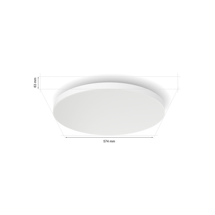 Philips - LED RGBW Dimmable φωτιστικό οροφής Hue DATURA LED/67W/230V 2000-6500K