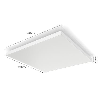 Philips - LED RGBW Dimmable φωτιστικό οροφής Hue DATURA LED/67W/230V 2000-6500K