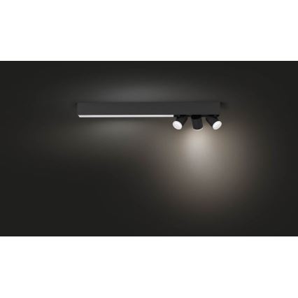 Philips - Ρυθμιζόμενο LED φωτιστικό σημείου RGBW LED/25W/230V + 3xGU10/5,7W