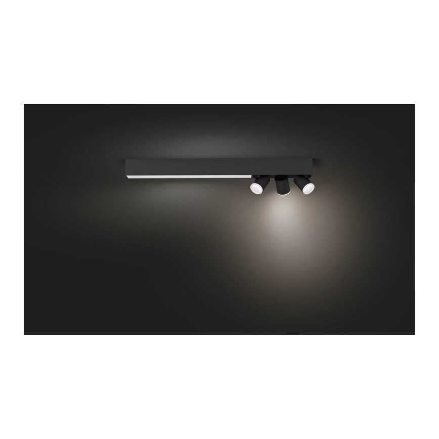Philips - Ρυθμιζόμενο LED φωτιστικό σημείου RGBW LED/25W/230V + 3xGU10/5,7W