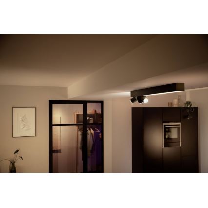 Philips - Ρυθμιζόμενο LED φωτιστικό σημείου RGBW LED/25W/230V + 3xGU10/5,7W