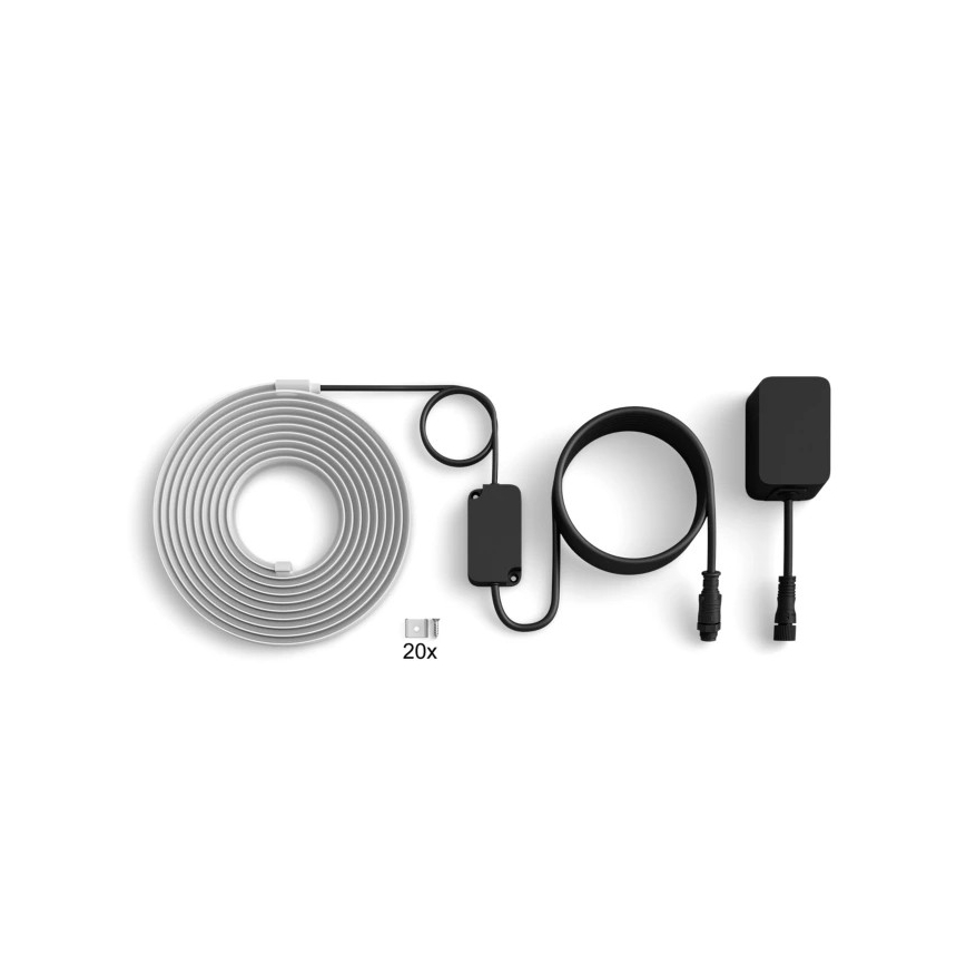 Philips - Ρυθμιζόμενη εξωτερική ταινία LED RGBW Hue FLUX 5m LED/30W/230V 2200-6500K IP67 + αισθητήρας κίνησης