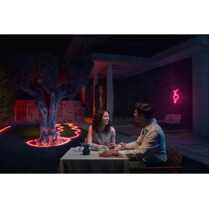 Philips - Ταινία LED RGBW Hue NEON εξωτερικού χώρου ρυθμιζόμενη 10m LED/30W/230V 2200-6500K IP67