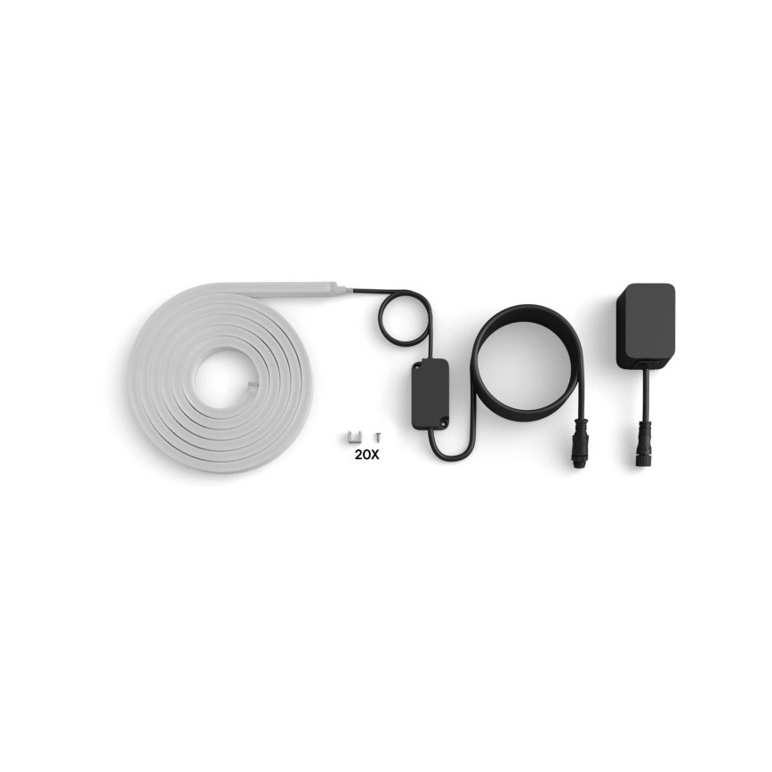 Philips - LED RGBW ρυθμιζόμενη εξωτερική ταινία Hue NEON 5m LED/30W/230V 2200-6500K IP67 + αισθητήρας κίνησης