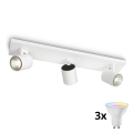 Philips - LED RGBW ρυθμιζόμενο σποτ φωτιστικό RUNNER 3xGU10/6,5W/230V 2700-6500K λευκό