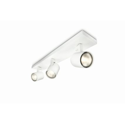 Philips - LED RGBW ρυθμιζόμενο σποτ φωτιστικό RUNNER 3xGU10/6,5W/230V 2700-6500K λευκό
