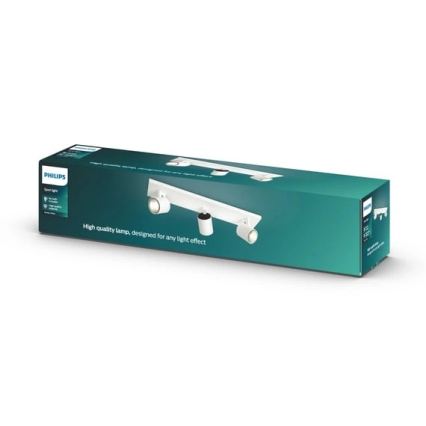 Philips - LED RGBW ρυθμιζόμενο σποτ φωτιστικό RUNNER 3xGU10/6,5W/230V 2700-6500K λευκό