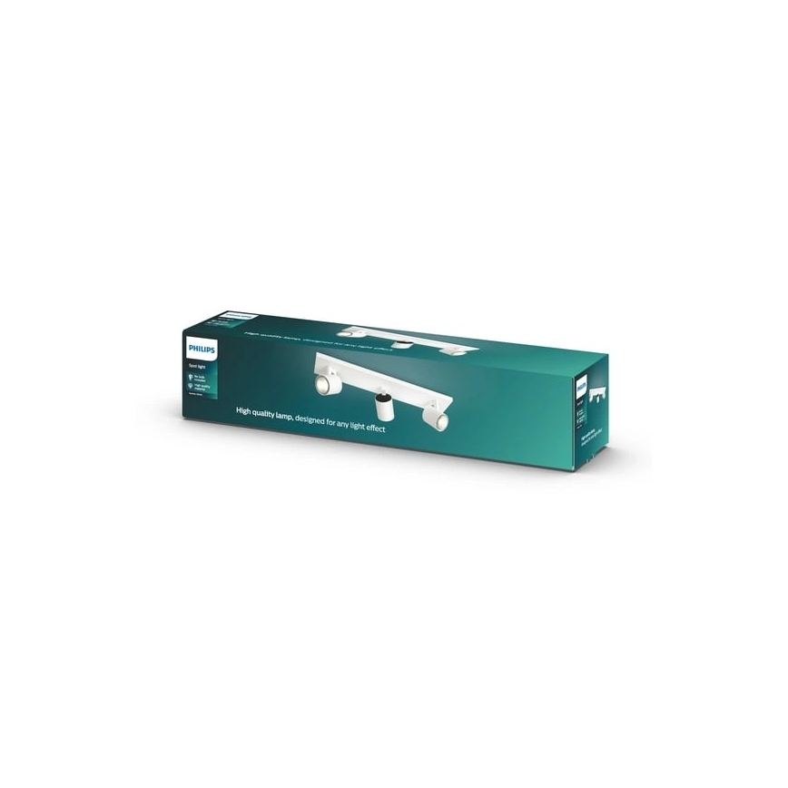 Philips - LED RGBW ρυθμιζόμενο σποτ φωτιστικό RUNNER 3xGU10/6,5W/230V 2700-6500K λευκό