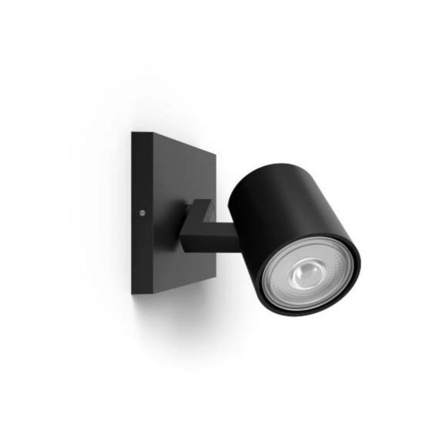 Philips - LED RGBW ρυθμιζόμενο σημειακό φωτιστικό RUNNER 1xGU10/6,5W/230V 2700-6500K μαύρο